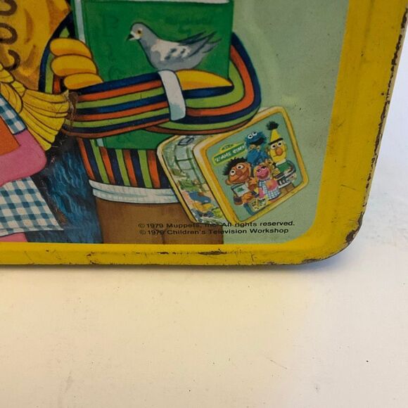 Vintage 1979 Metal Sesame Street Lunchbox ernie bert bigbird - Picture 16 of 16